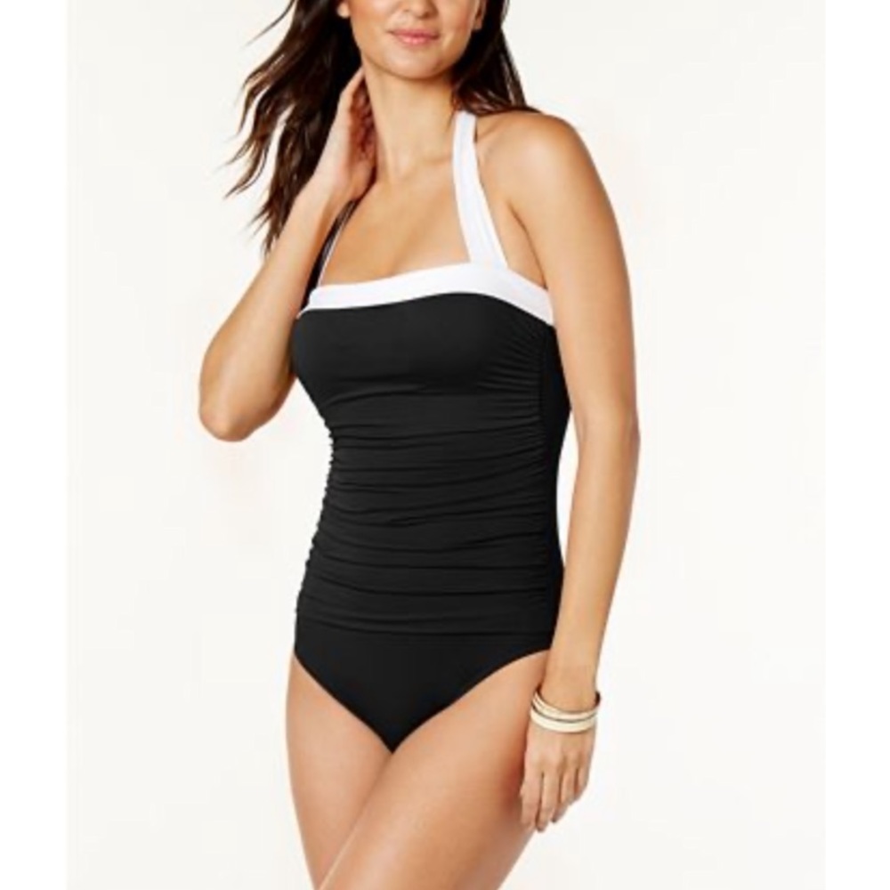Ralph Lauren black halter swimsuit NWOT sz 6
